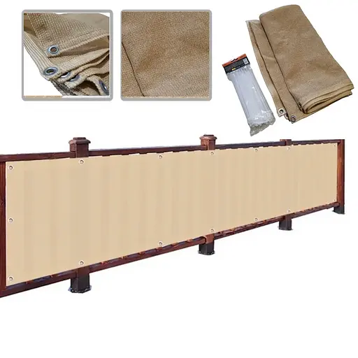 Сетка ширма для балкона 110 г/м² (1 х 2 м) Бежевый - фото 5