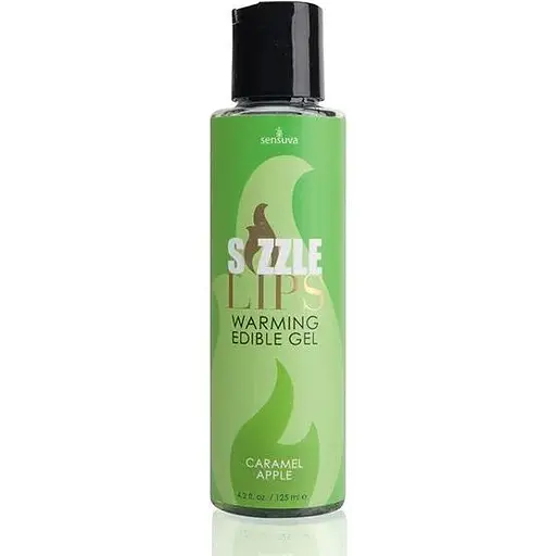 Зігрівальний масажний гель Sensuva Sizzle Lips Caramel Apple (125 мл)