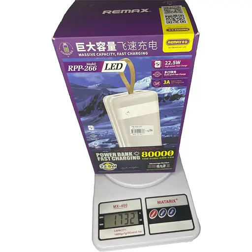 Power bank Remax 80000mAh. Универсальная мобильная батарея. Мощный повербанк - фото 4