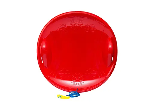 Санки-Ледянка большие 118/4 Bamsic, 60см, со шнурком (4820123765817) Красный - фото 1