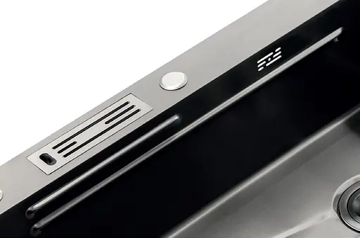 Кухонна мийка Mixxus Premium MH7545-SET-05 micro decor Nano-Black MX9633, Графит - фото 2