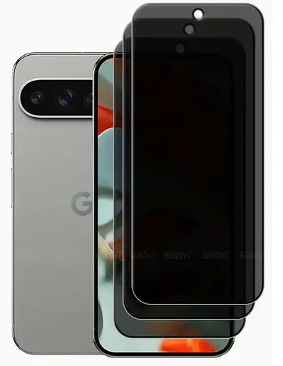 Захисне скло DK для Google Pixel 9 Pro XL Антишпигун Full Glue 020552 black 3 шт. - фото 2