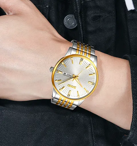 Наручний годинник чоловічий 9323TGDSI Silver/Gold-Silver Skmei acs0030912 - фото 3