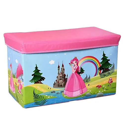 Текстильный ящик для игрушек C 68851-4 складной с рисунком принцессы 31 х 60 х 35 см