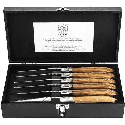 Набір із 6 стейкових ножів Style de Vie Luxury Line (LuxSteakOlijf) - фото 1