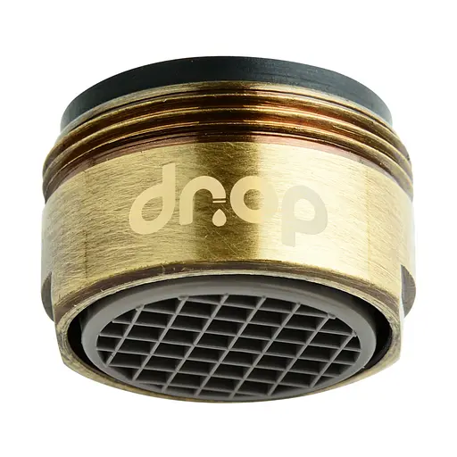 Водозберігаючий аератор Drop CL24-BRN для змішувача - Економія 58%, зовнішня М 24 мм, бронзовий
