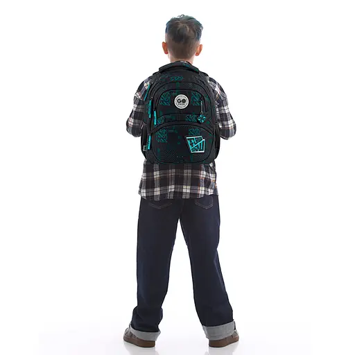 Рюкзак GoPack Education 175M-6 Future Черно-голубой (GO26-175M-6) - фото 18