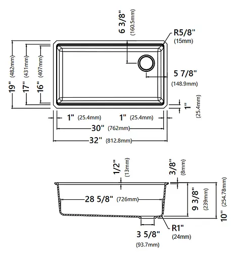Кухонна мийка Kraus Bellucci KGUW2-33MBL, Чорний - фото 3