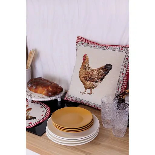 Наволочка гобеленовая Прованс Добробут Ряба 45х45 см (44436) - фото 3