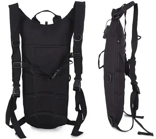 Тактическая питьевая система гидратор KMS (гидропак + рюкзак) Черный - фото 3