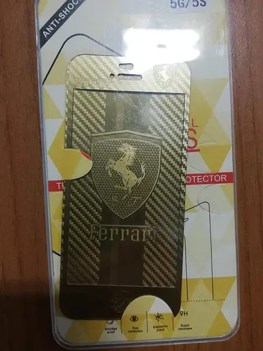 Защитное стекло для iPhone 5/5S переднее + заднее золотистое - фото 4