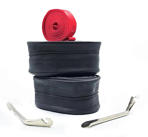 Подарунковий набір 2 велосипедні камери + лопатки + фліпери CNC 29x1.75/2.125 FV 48 мм (G0001315)