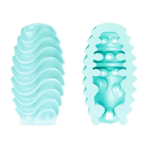 Мастурбатор яйце Pretty Love Attractive Double Sided бірюзовий - фото 3