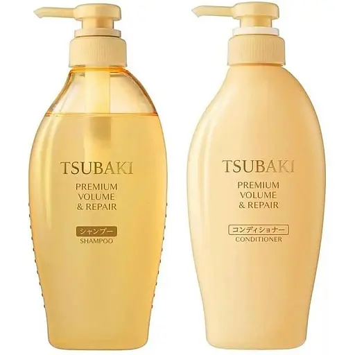 Набір для обʼєму та відновлення волосся Tsubaki Premium шампунь та кондиціонер  - фото 2