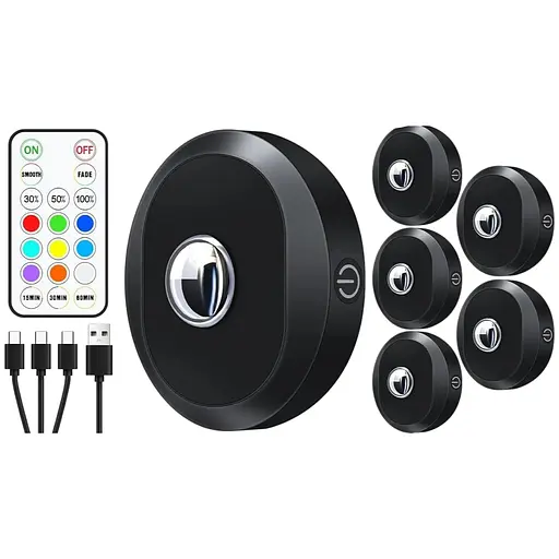 RGB-шайбы с дистанционным управлением WILLED подсветка кранов на батарейках емкостью 1200 мАч