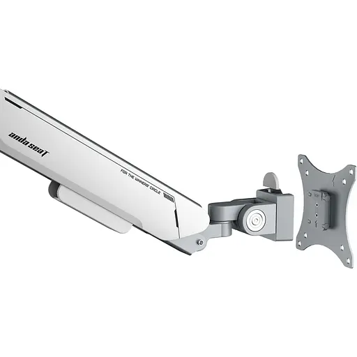Настільне кріплення для монітора Anda Seat Stealth Pro II 17"-42" White/Grey (AD-W-A9-1S-FW) [139340] - фото 8