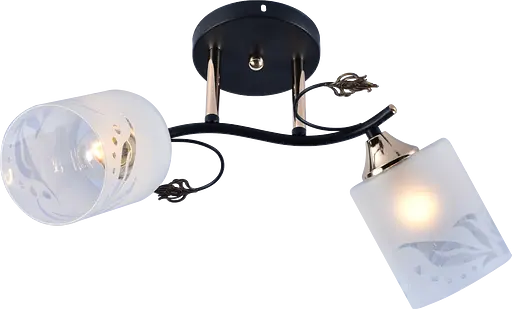 Люстра декоративна V DA5147B/2 Black+Gold на 2 плафони