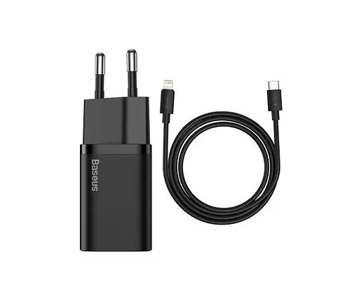Зарядное устройство для Baseus 20W Super Si USB-C (TZCCSUP-B01) черный - фото 1