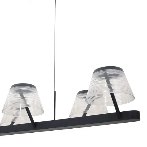 Люстра Brille лофт підвісна LED 48W WW BK (BL-853S/6) - фото 6
