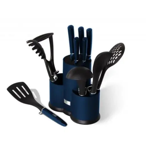 Набор ножей и кухонных принадлежностей 12 предметов Berlinger Haus Metallic Line Aquamarine Edition (BH-6249A)