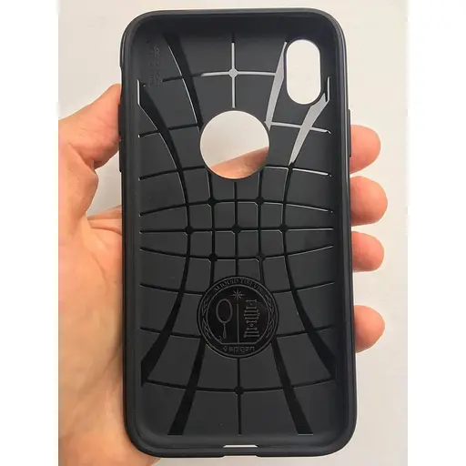 Оригинальный противоударный силиконовый чехол Spigen Rugged Armor Matte Black для iPhone XR (064CS24871) - фото 6