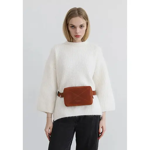 Шкіряна сумка Dropbag Mini світло-коричневий Crazy Horse - фото 1