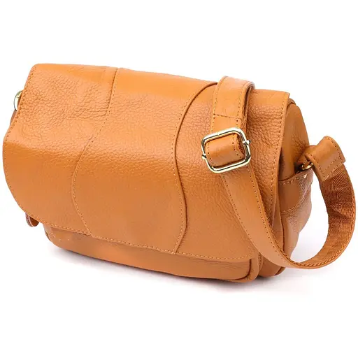 Вместительная повседневная сумка Vintage из натуральной кожи для женщин 23.5х17х10 см sum0027566 - фото 1