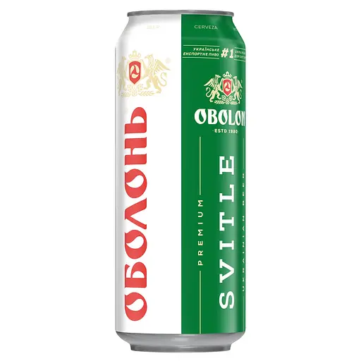 Пиво Оболонь Світле 4.5% з/б 0.5 л - фото 1