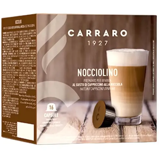 Кофе в капсулах Carraro Dolce Gusto Nocciolino 16 капсул - фото 1
