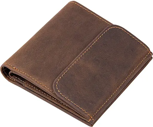 Мужской кожаный кошелек Vintage 10х10 см acs0015725 - фото 1