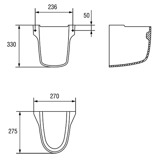 Півп'єдестал Cersanit President K08-012 - фото 2