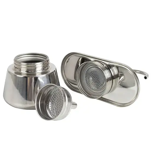 Кофеварка гейзерная Bo-Camp Stainless Steel 2-cups Silver серебристая (2200545) - фото 12