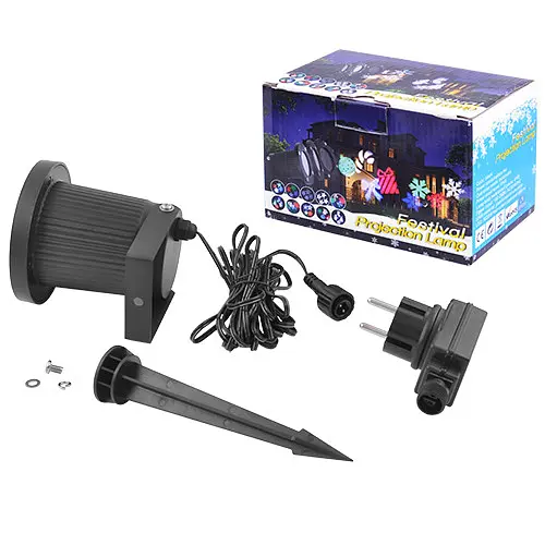 Лазер диско ліхтар новорічний 326-2 (12 зображень) проектор - фото 2