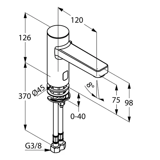 Смеситель для умывальника Kludi Zenta 3820005 - фото 2