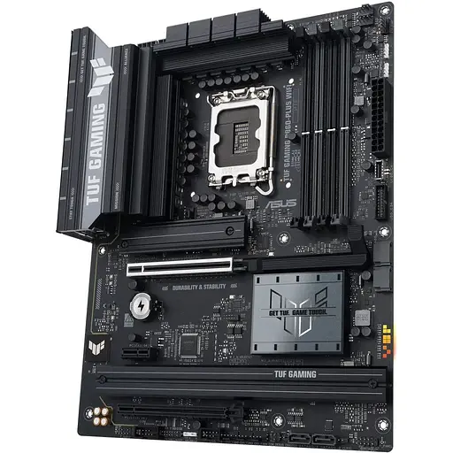 Материнская плата Asus TUF Gaming LGA1851, B860-PLUS WIFI, B860, 4xDDR5, 1xPCI-E 5.0 x16, 1xPCI-E 4.0 x16, 1xPCI-E 4.0 x1, 4xSATA3, 3xM.2, Realtek 7.1, Realtek 2.5Gb, WiFi 7, Bluetooth 5.4, HDMI/DP/Type-C, ATX - фото 4
