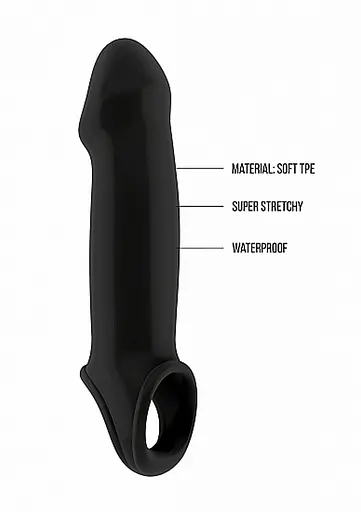 Насадка на пенис Sono Dong Extension No.17, 26 см (черный) - фото 5