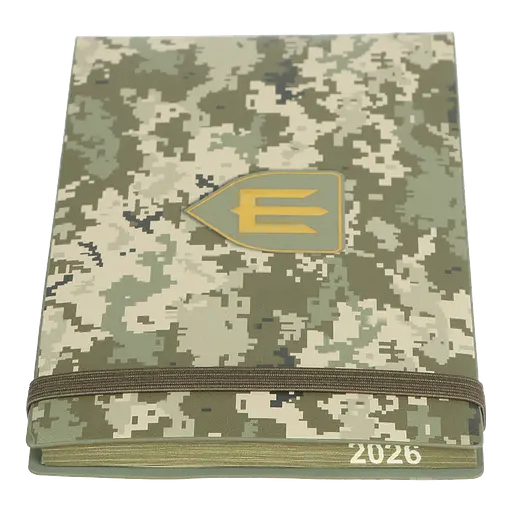 Еженедельник датированный Buromax Military 2026 153 x 87 мм искусственная кожа светло-зеленый (BM.2908-15) - фото 9