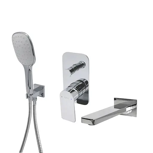 Смеситель для ванны скрытого монтажа Topaz Sardinia TSG 08202-V-H21 Хром - фото 1