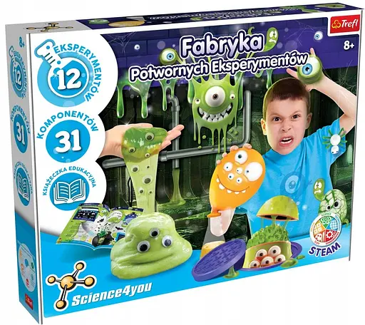Набір для створення слаймів "Фабрика жахливих експериментів" - Trefl 61393