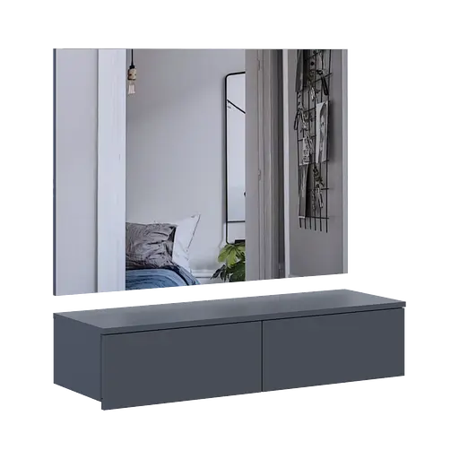 Комплект мебели Doros Левия + зеркало Графит 100х32х100 (42005236) - фото 3