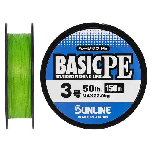 Шнур Sunline Basic PE 150 м (Light Green) 3/0/0.296 мм 50 lb/22 кг