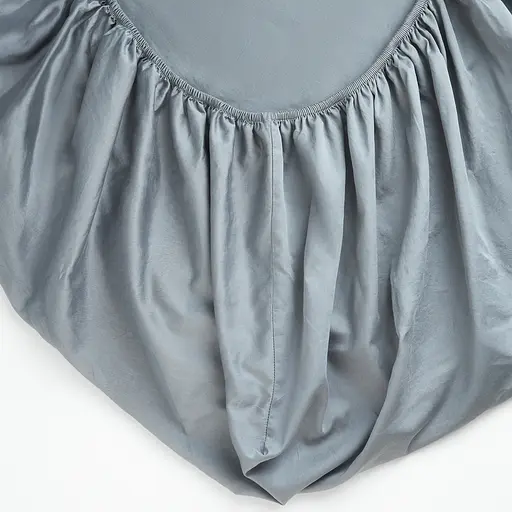 Простирадло на резинці МВМ My Home Елегія 180x200 см хмарно-сіре (BL-FS-24 CLOUDY GRAY) - фото 2