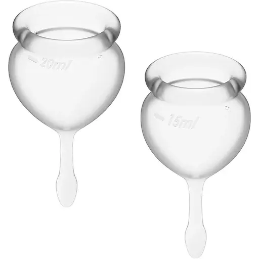 Набор менструальных чаш Satisfyer Feel Good (Transparent)