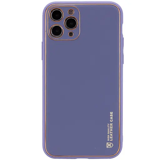 Шкіряний чохол Epik Xshield для Apple iPhone 12 Pro 6.1 Сірий/Lavender Gray