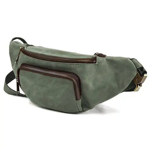 Бананка кожаная TARWA 14х36х8 см 000296031 - фото 6