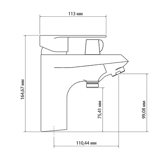 Змішувач для ванни Lidz Tani 011F, Chrome (k35) LDTAN011FCRM44977 - фото 6