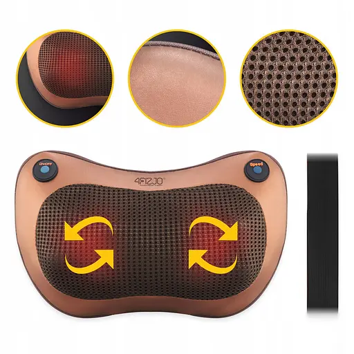 Подушка-масажер 4FIZJO Shiatsu Pro+ 4FJ0561 Brown (P-5907739319166) - фото 6