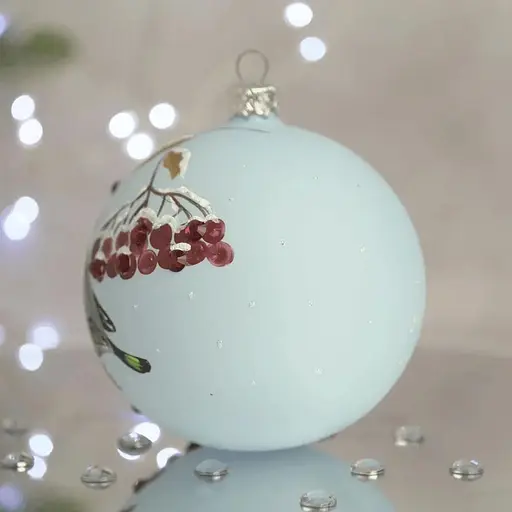 Ялинкова прикраса Санта Шоп Омелюх скло (4820001112337) - фото 2