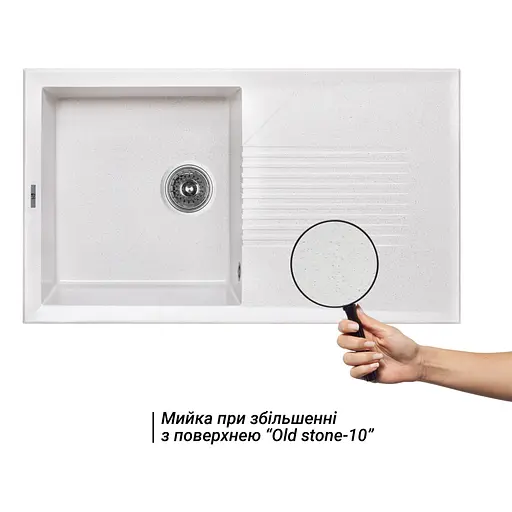 Кухонна мийка Lidz 860x500/240 STO-10 (LIDZSTO10860500240) - фото 3