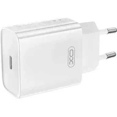 Сетевое зарядное устройство для XO CE15 (EU) PD20W USB-C fast charging charger Белый - фото 1